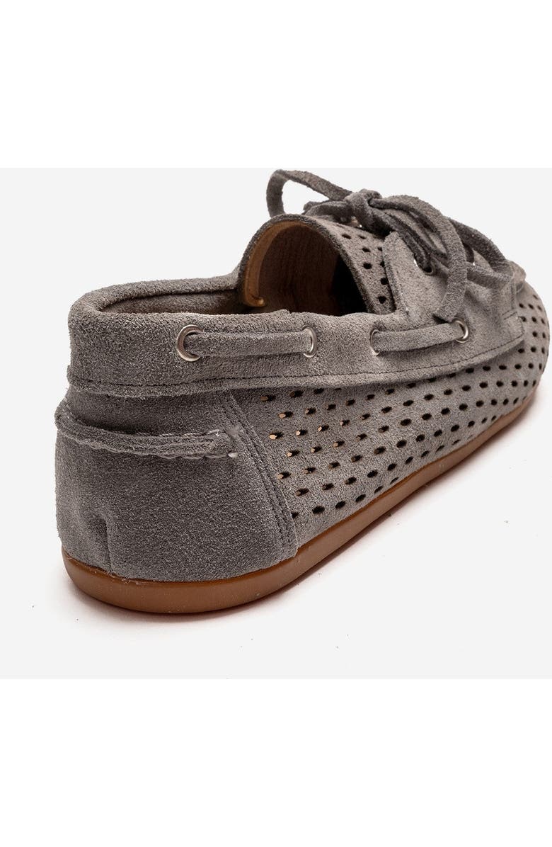 Forever & Always Shoes Stevo Leather Lace Up Loafer, Alternate, color, Grey Suede