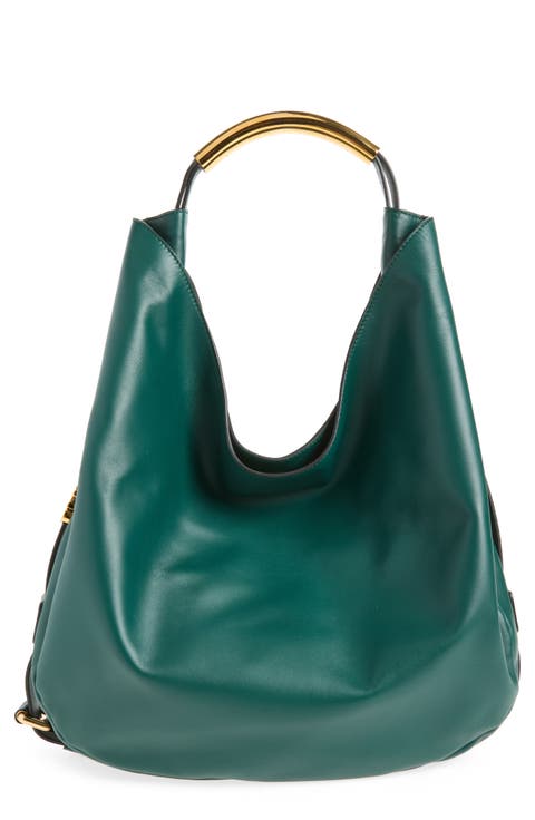 Handle Me Leather Hobo Bag