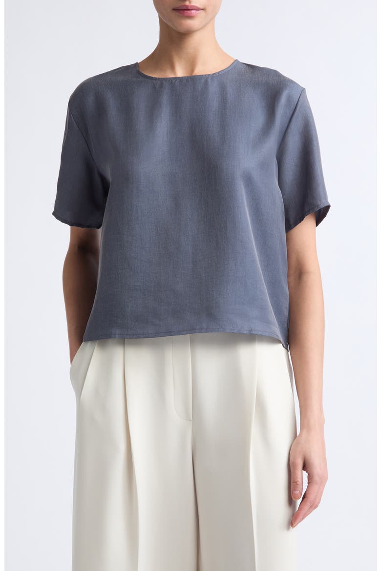 Kim Boxy Tee, Main, color, DENIM