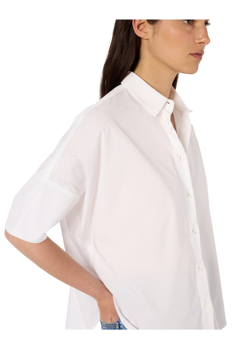Nara Oversized Short Sleeve Shirt, Alternate, color, White