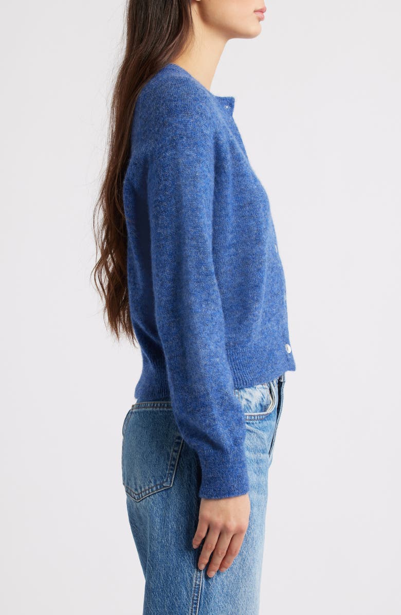 DÔEN Petra Alpaca & Merino Wool Blend Cardigan, Alternate, color, Blue Dusk