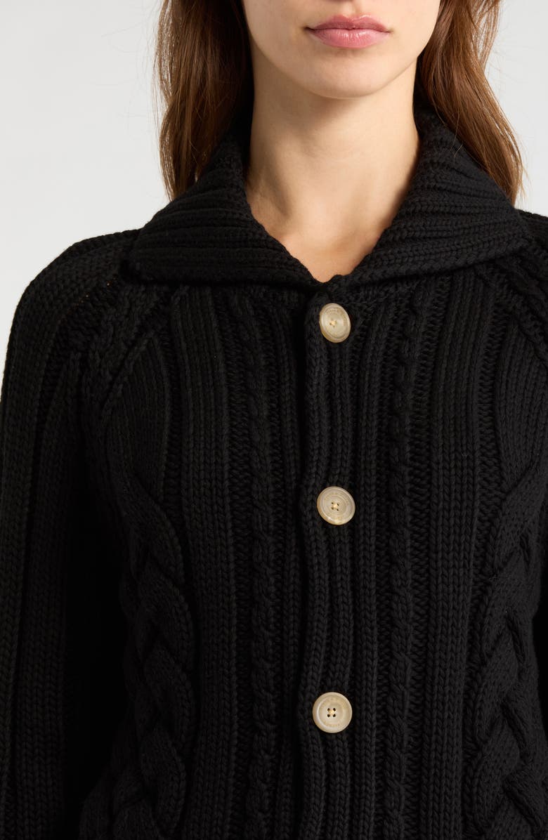 Frank & Eileen Cotswolds Cotton Cardigan, Alternate, color, Black