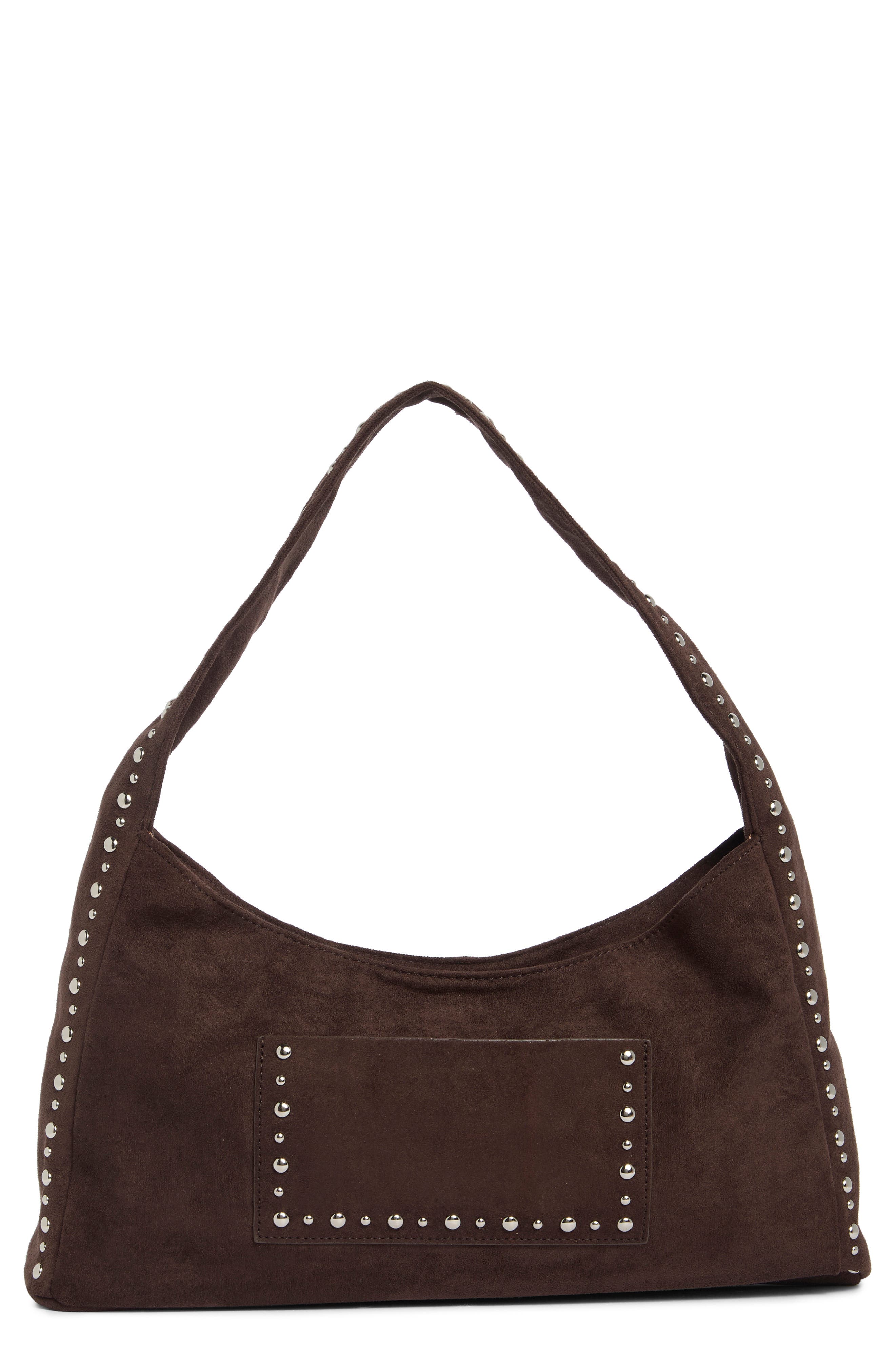 Faux Suede Shoulder Bag