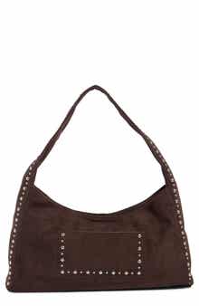 Faux Suede Shoulder Bag