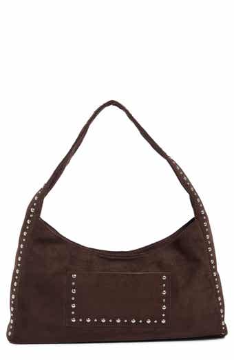 Faux Suede Shoulder Bag
