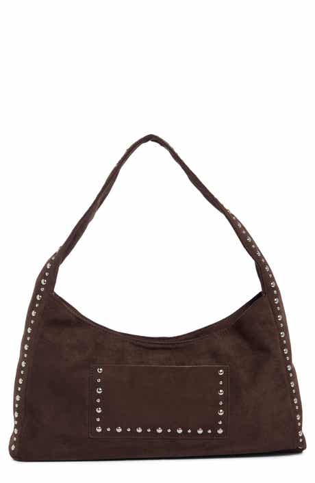 Faux Suede Shoulder Bag