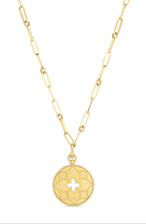 Venetian Princess Diamond Medallion Necklace