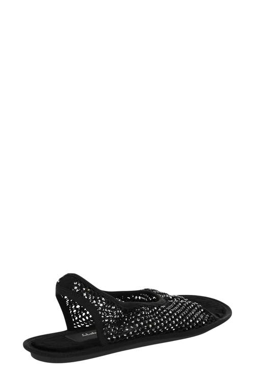 Ferragamo Anio Crystal Embellished Slingback Sandals In Black