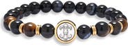 EYE CANDY LOS ANGELES Jeremiah Tiger's-Eye Beaded Bracelet