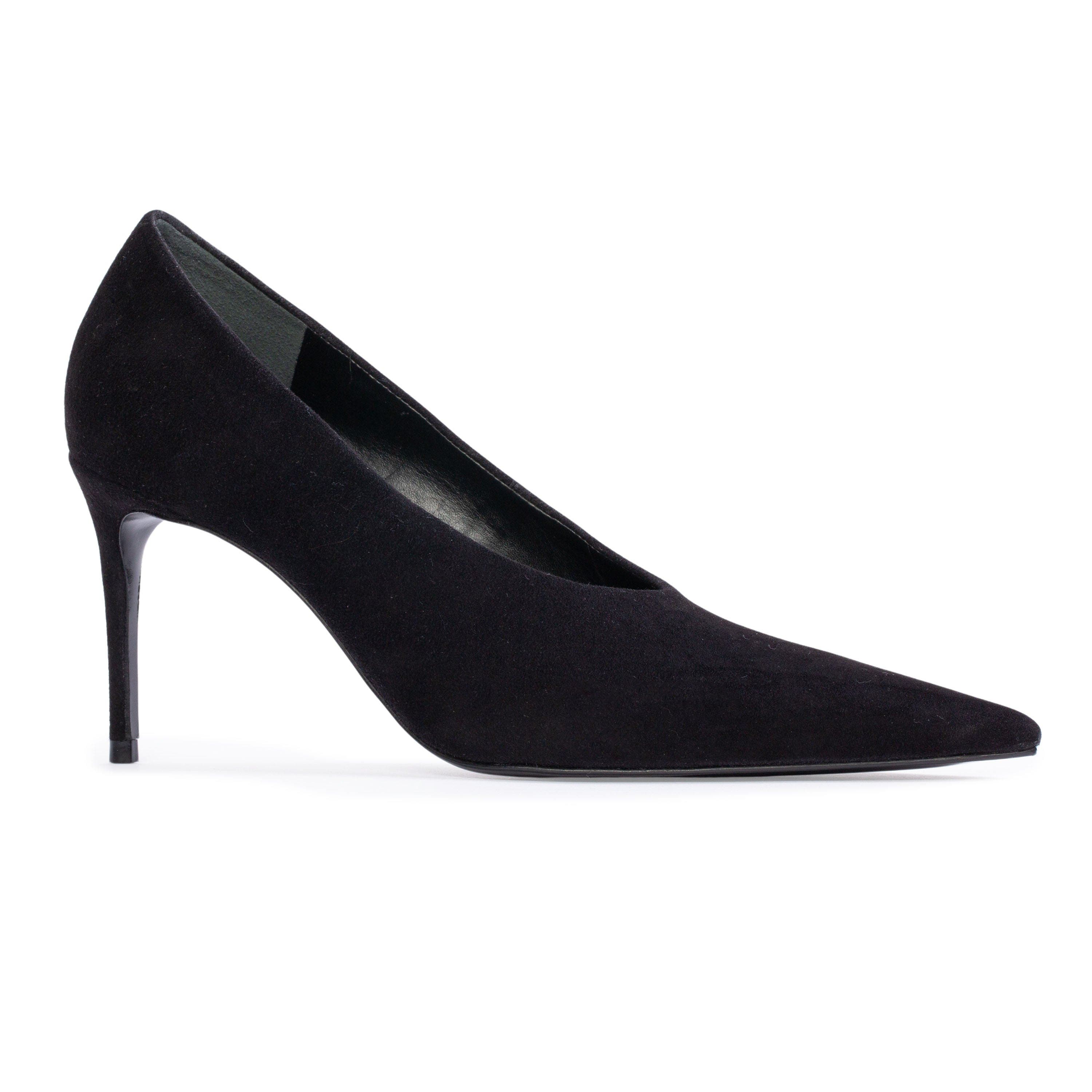Jona 80 Suede Pump, Alternate, color, Black Suede