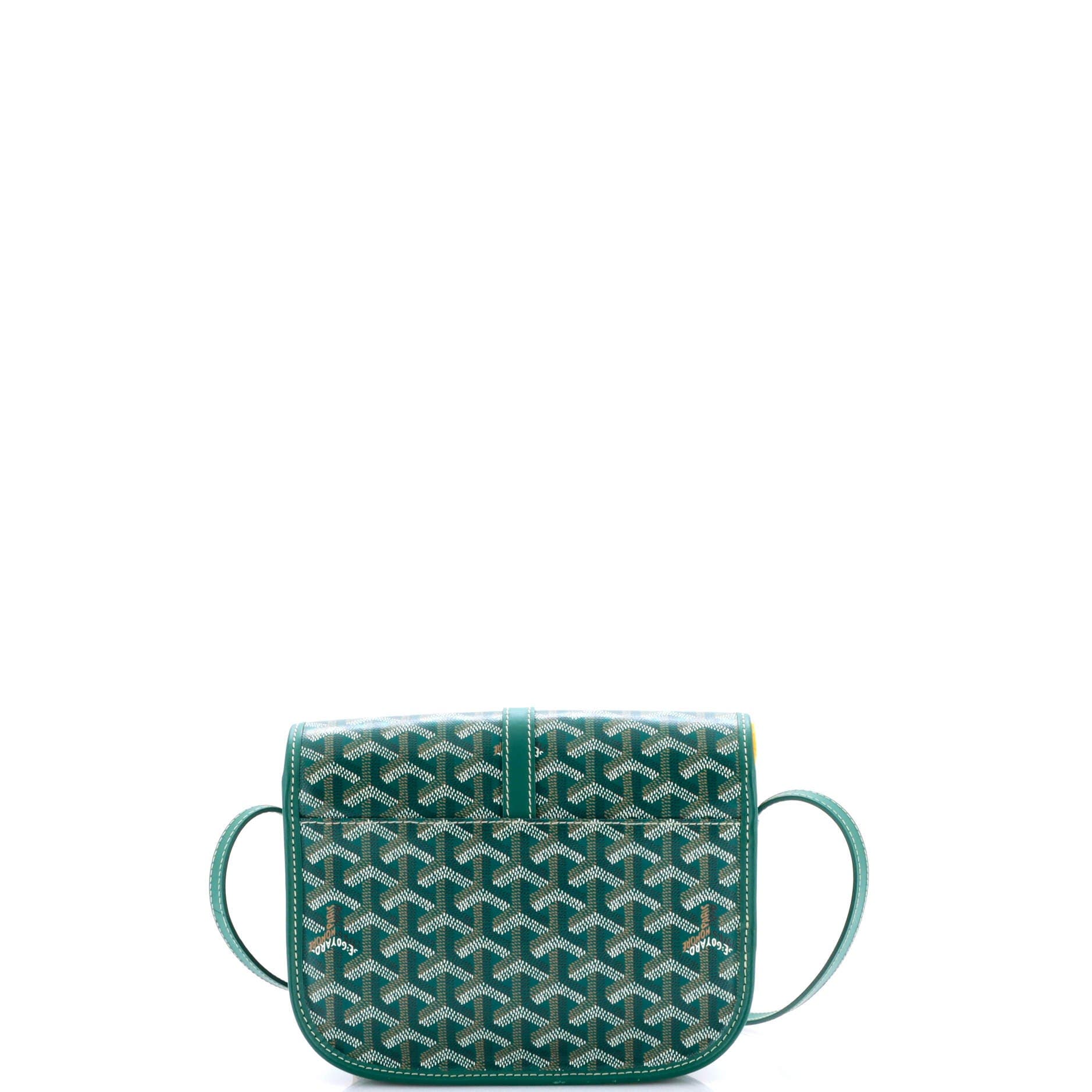 Pre-Owned Goyard Belvedere II Messenger Bag Coated Canvas PM, Alternate, color, Green