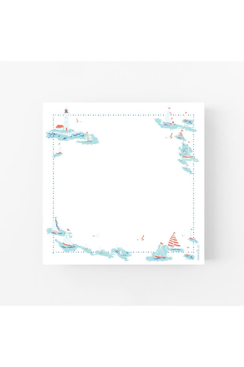 Sea Days 6" x 6" Square Notepad, Main, color, Multi-Pack