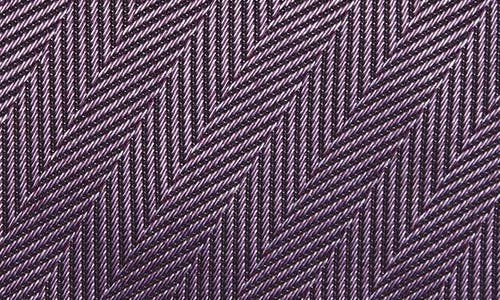 David Donahue Herringbone Silk Tie In Multi