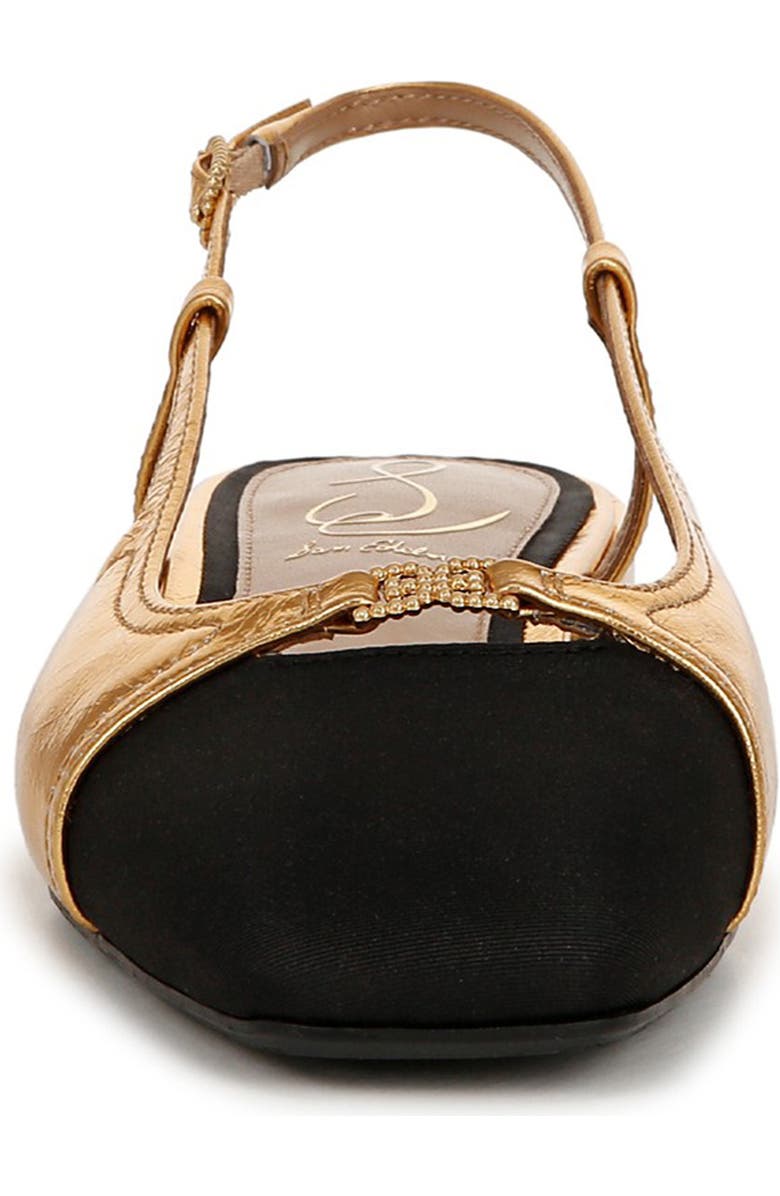 Sam Edelman Kara Slingback Flat, Alternate, color, Medallion Gold/ Black