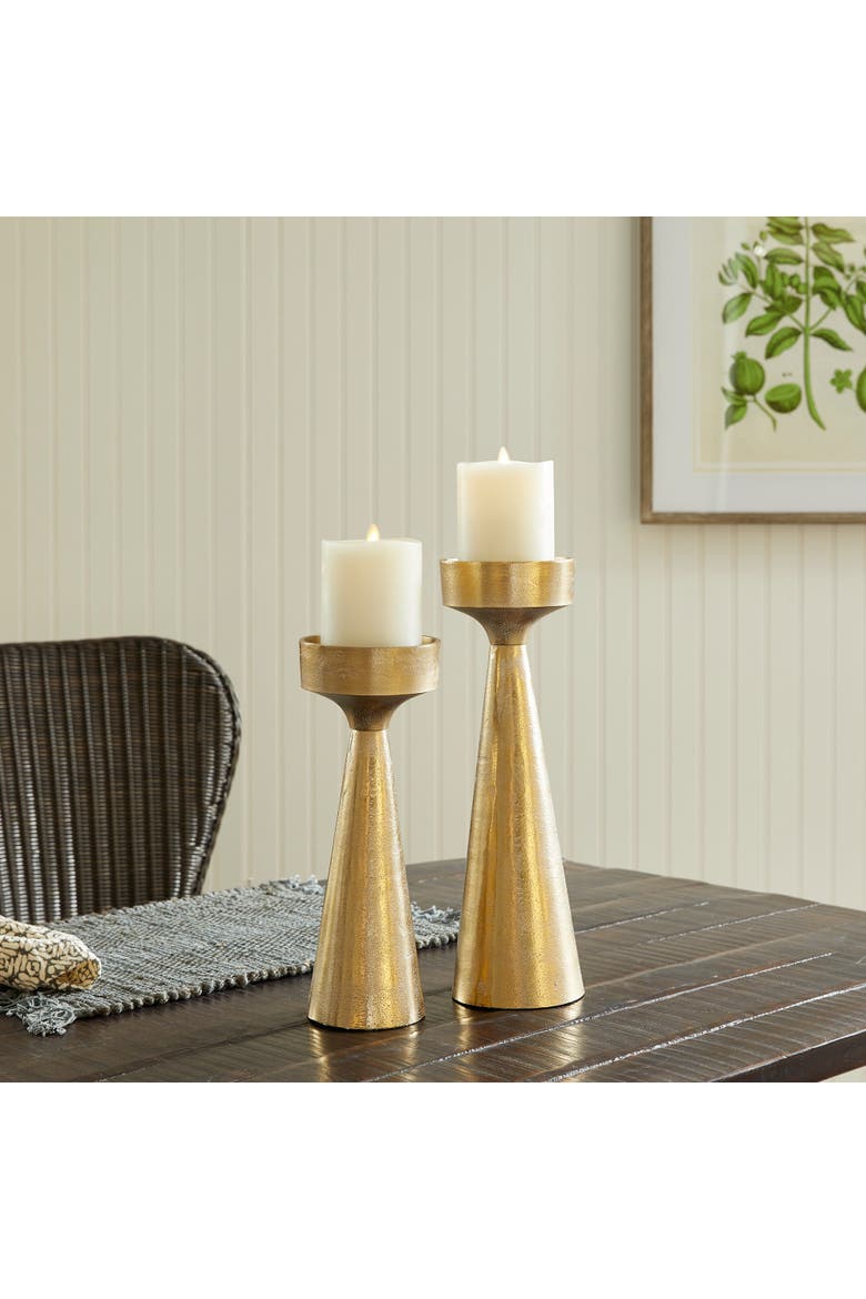 Florence Candle Stand Large, Alternate, color, Gold