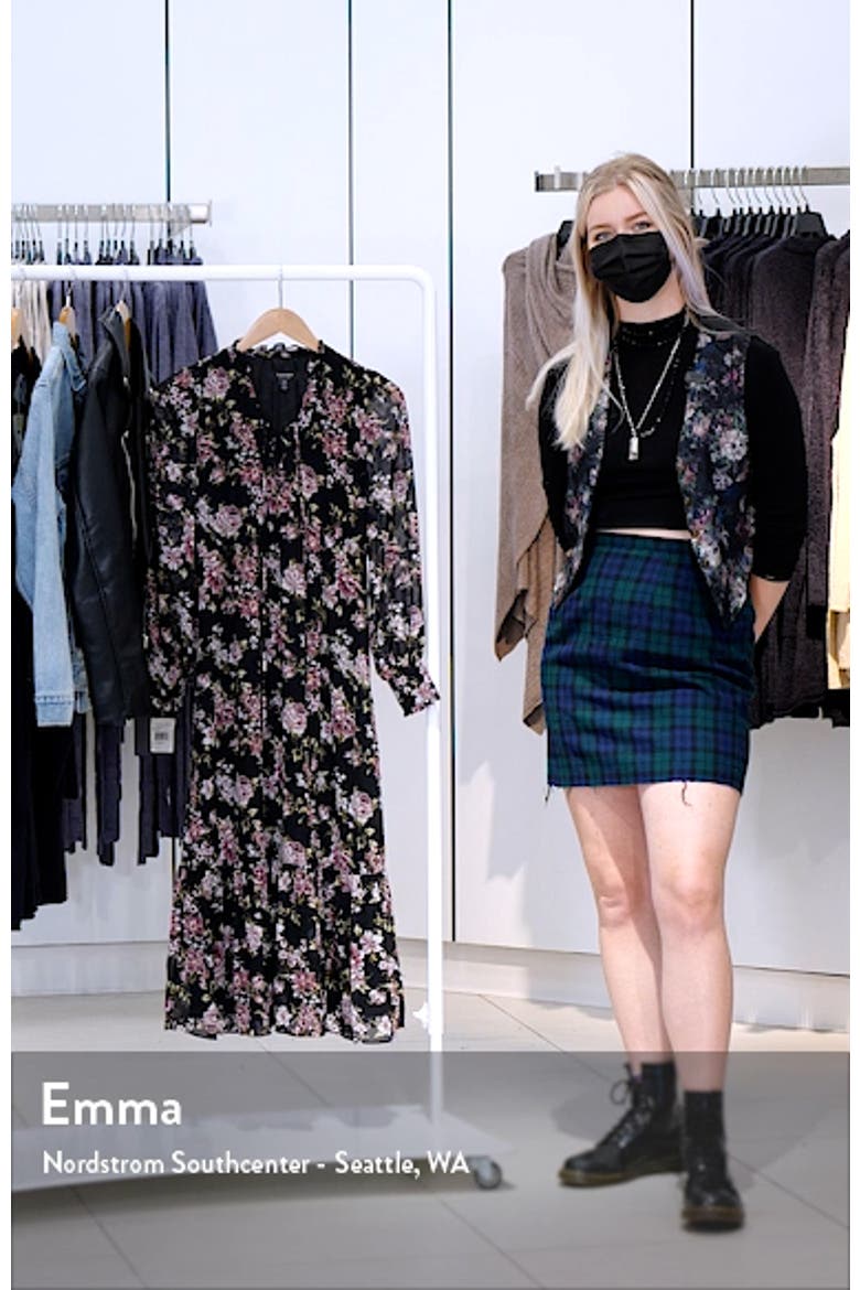 Floral Long Sleeve Midi Dress video