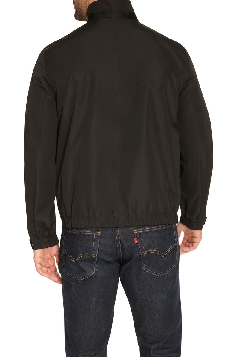 Cole Haan Packable Rain Jacket, Alternate, color, Black