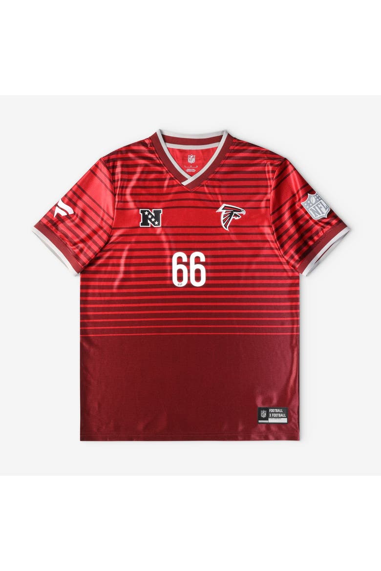 Men's Fanatics Red Atlanta Falcons Football x Football V-Neck Fan Top, Main, color, Red