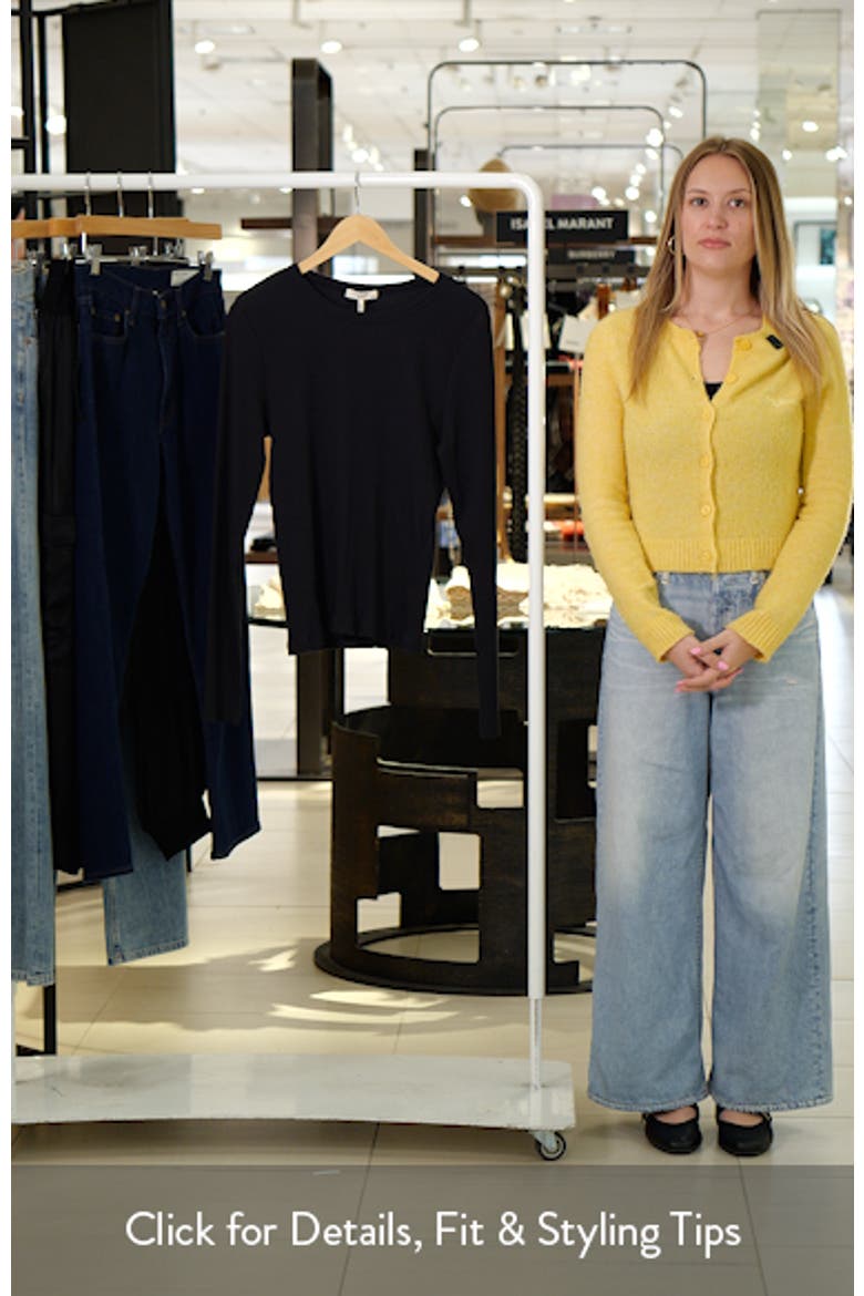 The Essential Rib Long Sleeve Cotton T-Shirt video