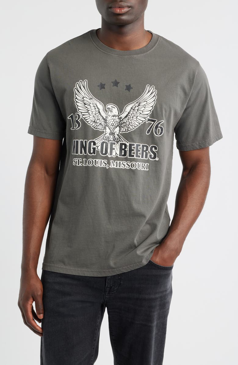 James Campbell Graphic T-Shirt, Main, color, Pepper