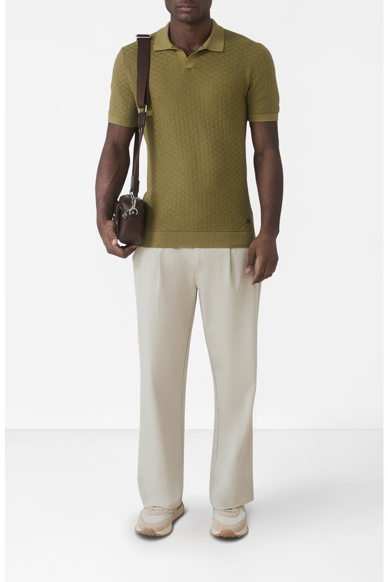 Nerano Slim Knit Polo, Alternate, color, Medium Green