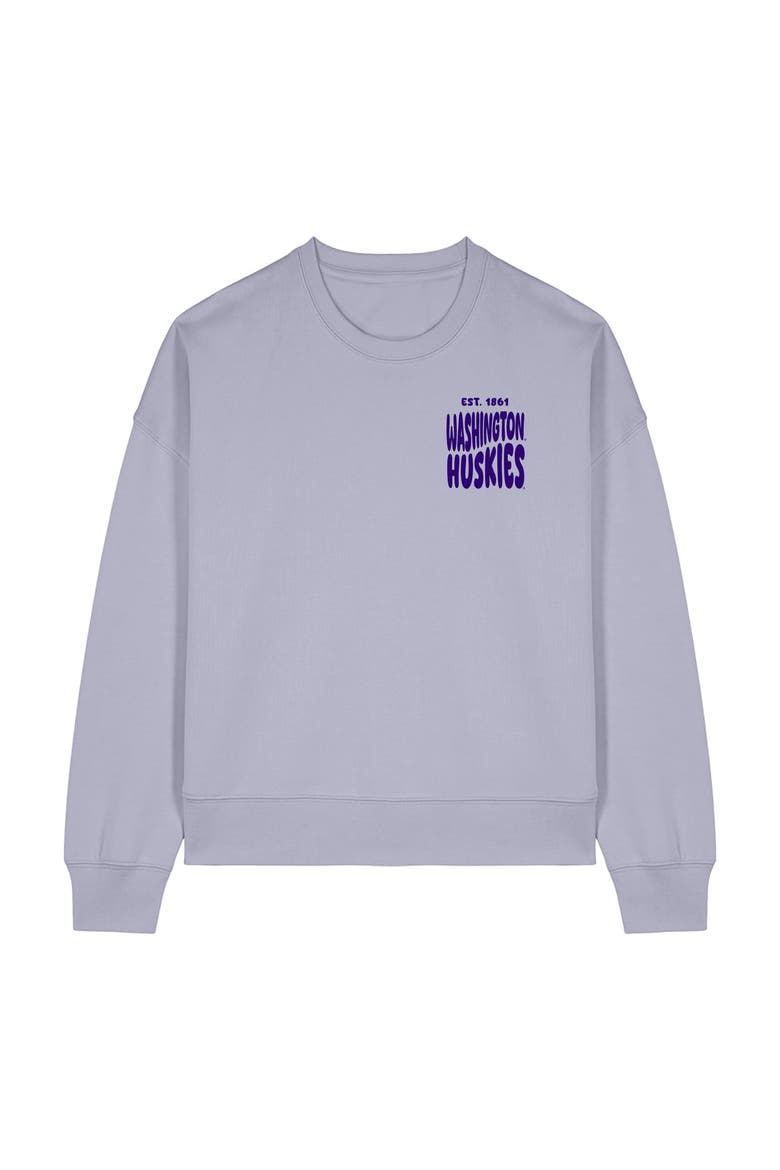 Women's Uscape Apparel  Purple Washington Huskies Cloud Sweatshirt, Alternate, color, Purple