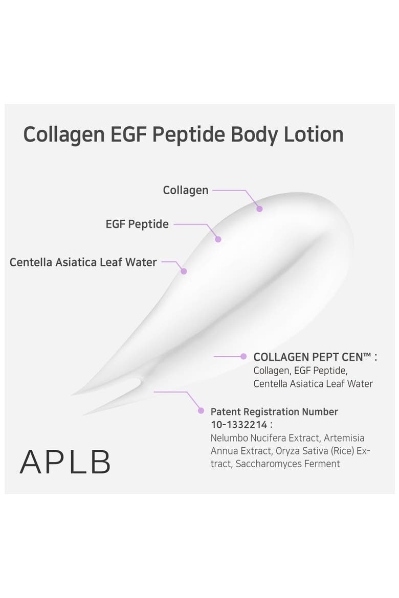 Collagen EGF Peptide Body Lotion, Alternate, color, NO COLOR