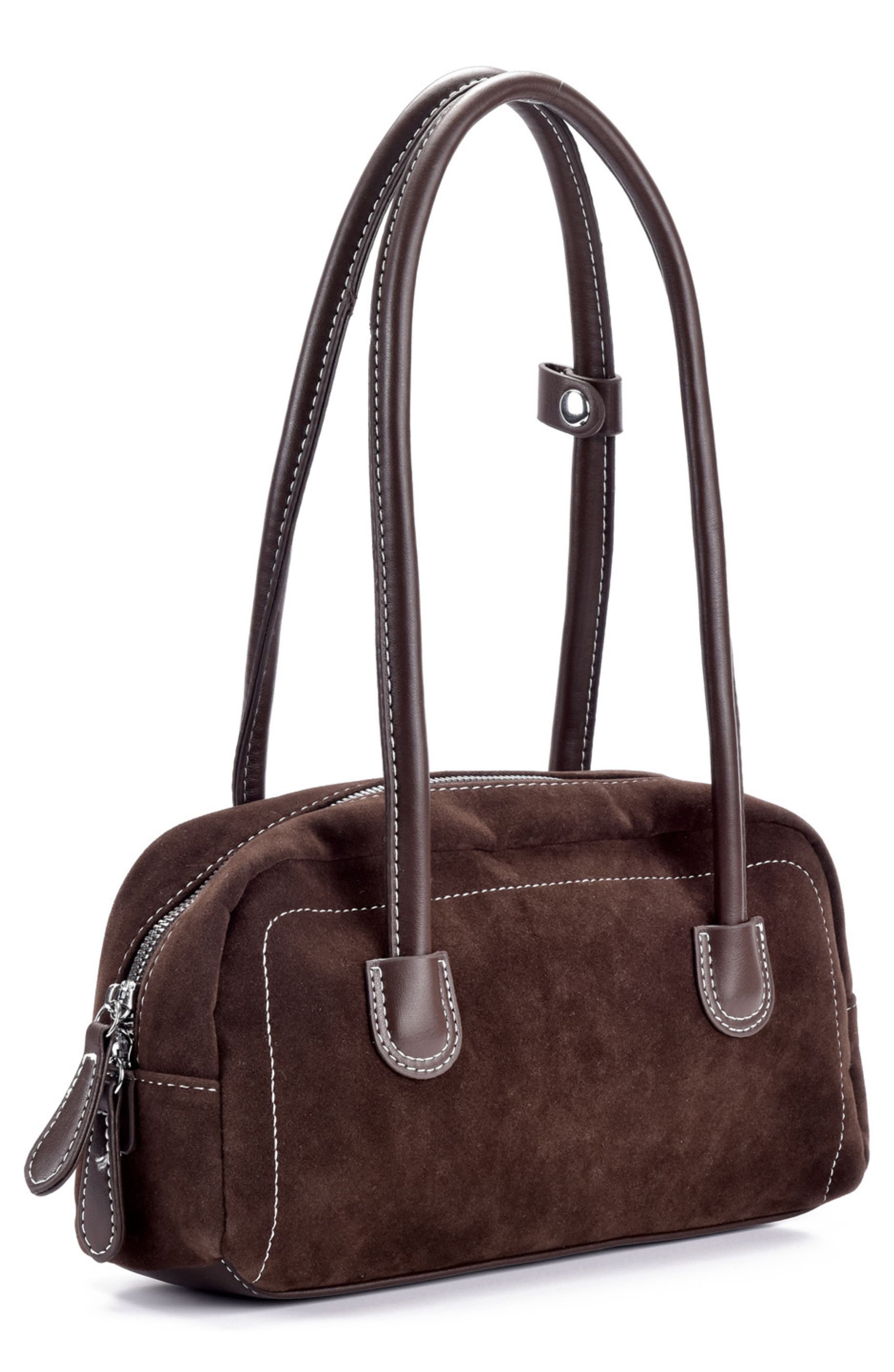 Adornia Boxy Shoulder Bag, Alternate, color, Brown
