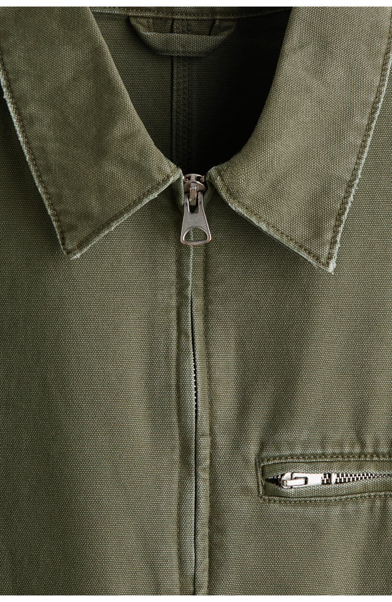 H&M Collared Jacket, Alternate, color, Khaki Green