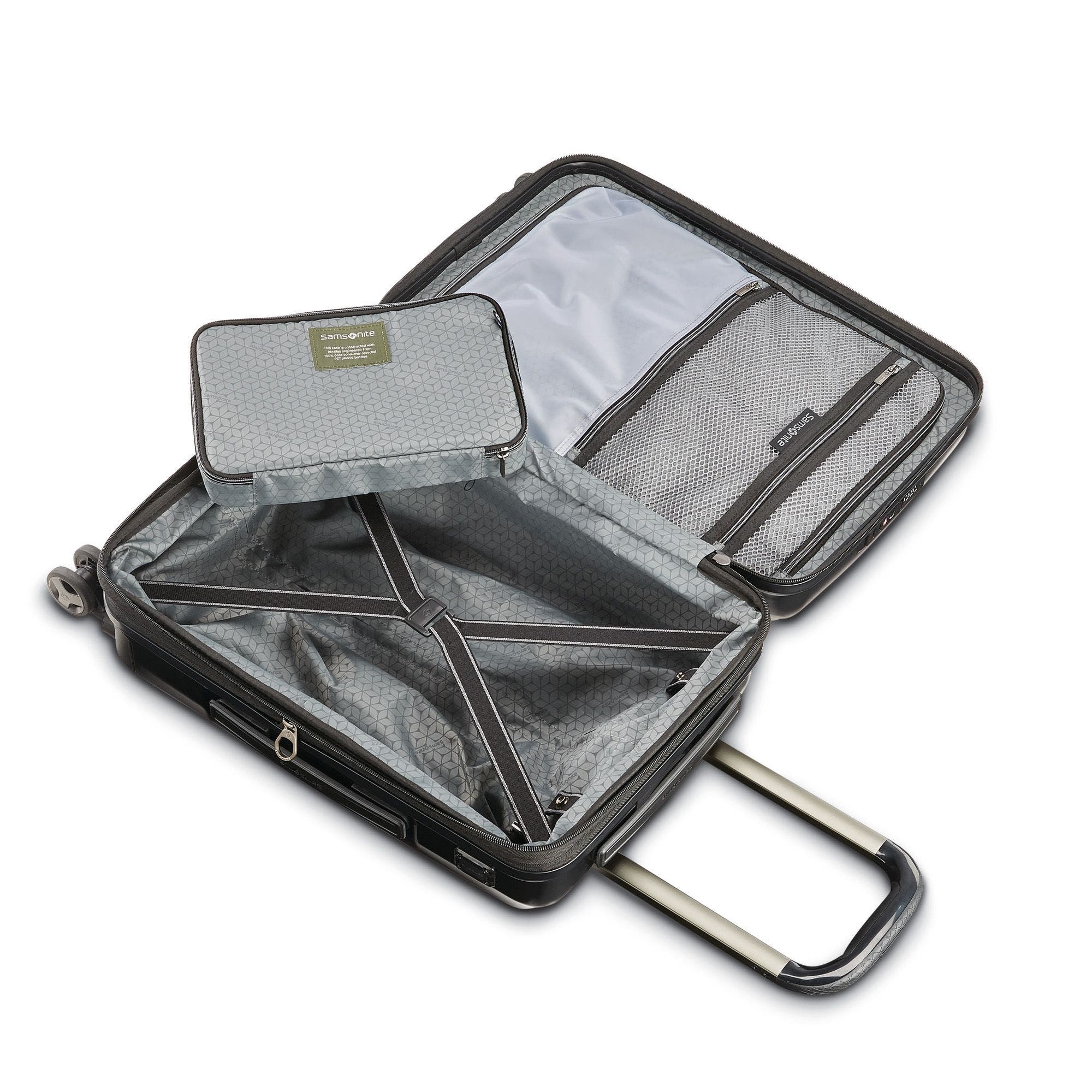 Samsonite Octiv 2-Piece Set (20/24) Hardside Spinner, Alternate, color, Stealth Black