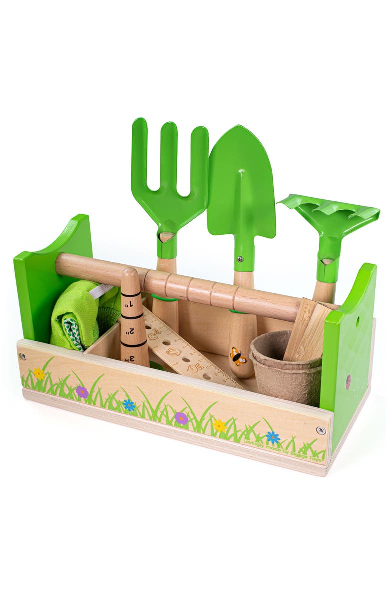 Bigjigs Toys Gardening Caddy, Main, color, Green