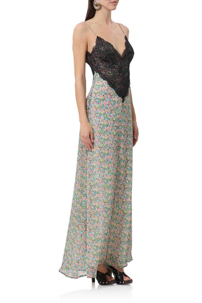 Prianka Floral Lace Inset Maxi Dress, Alternate, color, SOFT STRIPE