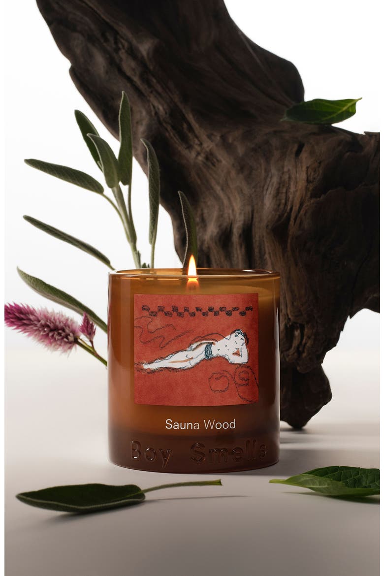 Sauna Wood Candle, Alternate, color, NO COLOR