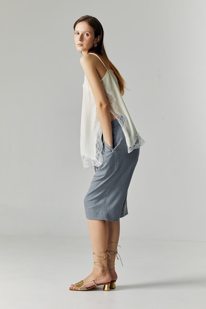 Thea Lace Camisole Top, Alternate, color, Broken White