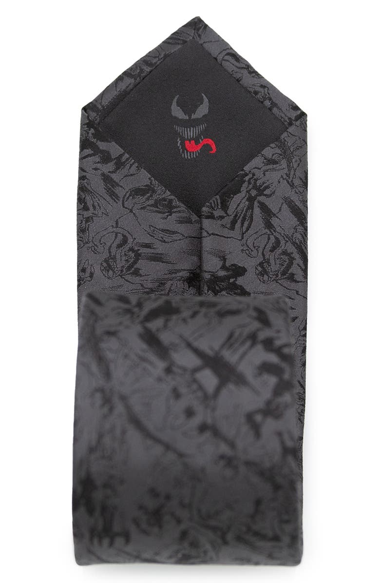 Cufflinks, Inc. x Marvel Venom Silk Tie, Alternate, color, Gray