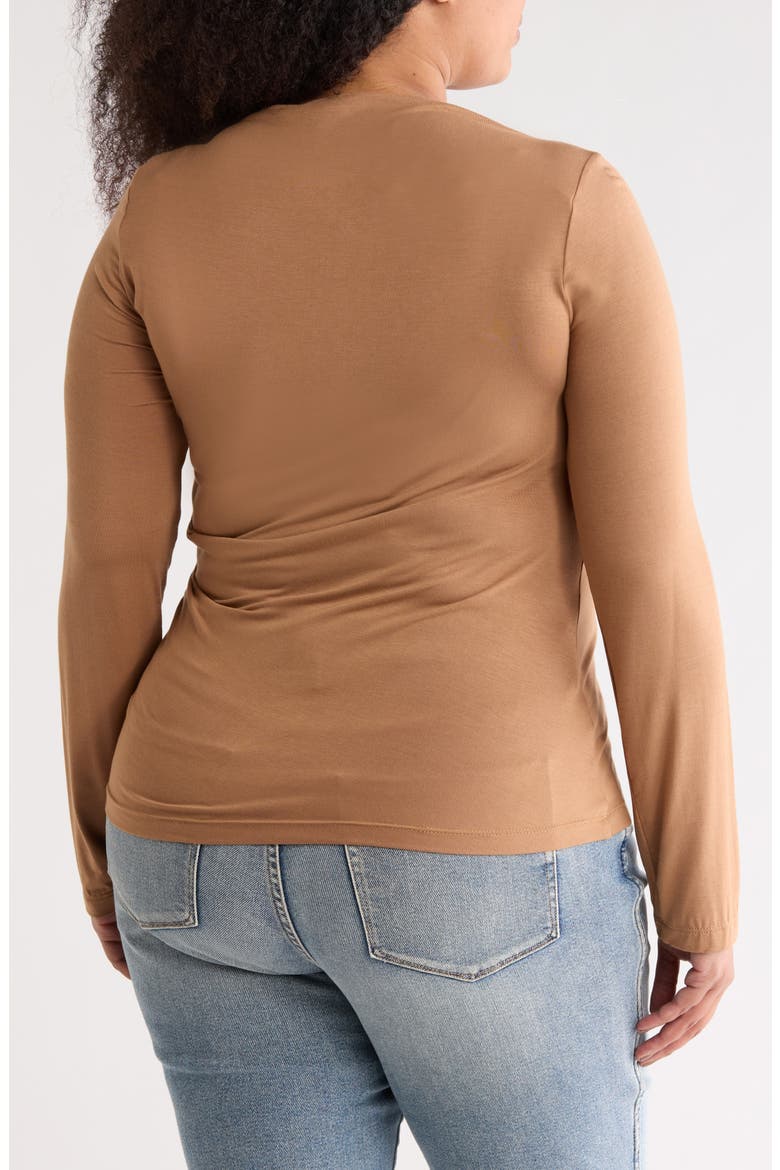 Boat Neck Top, Alternate, color, CARAMEL