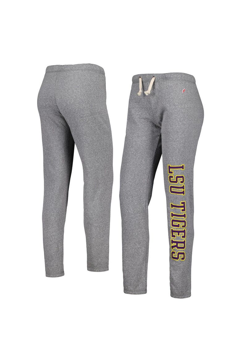 Women's League Collegiate Wear Heather Gray LSU Tigers Victory Springs Tri-Blend Jogger Pants, Main, color, Heather Gray