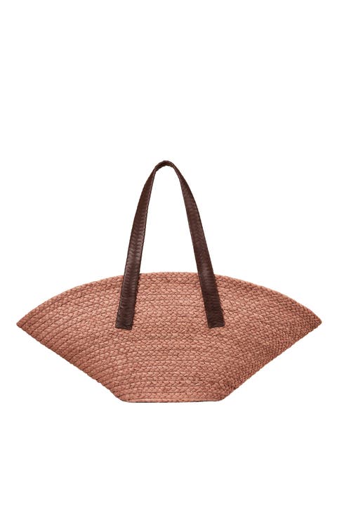 Large Raffia Taco Tote