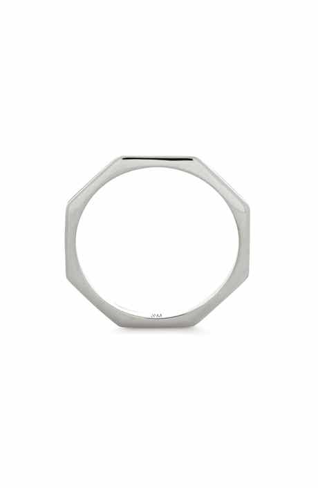 Monica Vinader Octagon Stacking Ring