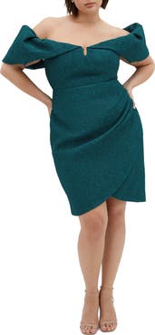 City Chic Jez Off the Shoulder Minidress