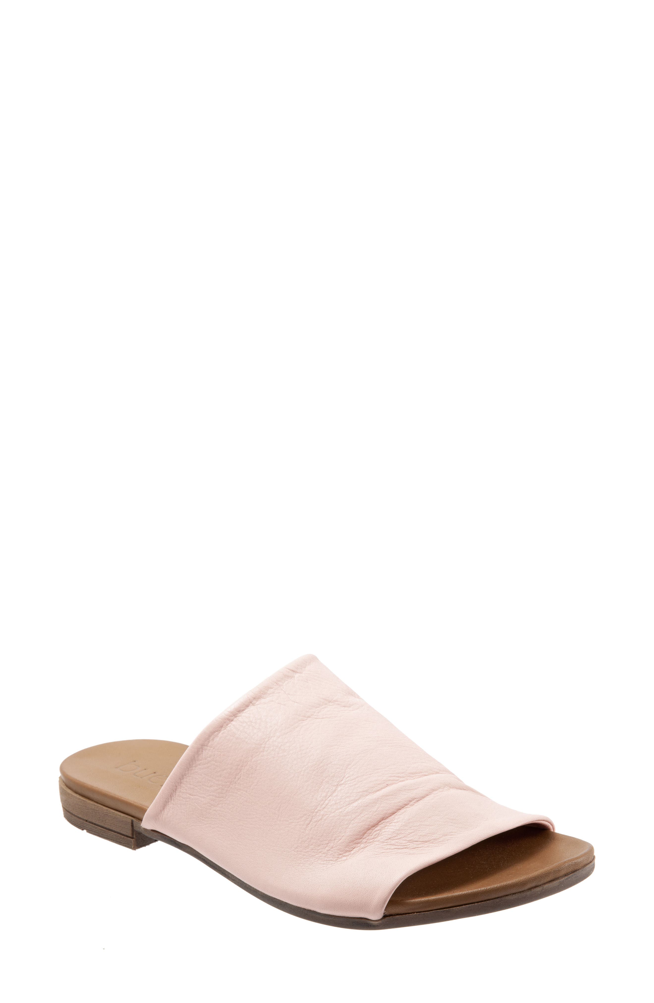 Turner Slide Sandal, Main, color, PALE PINK LEATHER