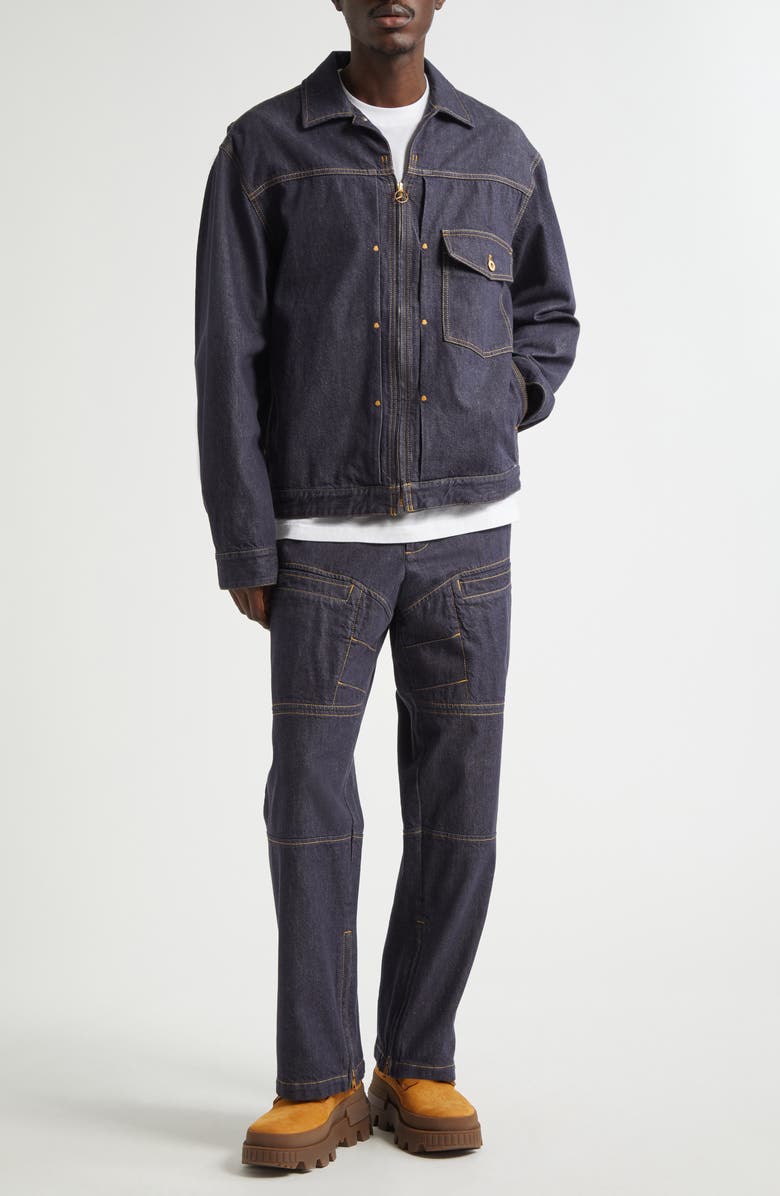 Moncler Genius x Mercedes-Benz By Nigo Nepit Denim Jacket, Alternate, color, 77A - Denim