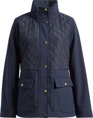 Lauren Ralph Lauren Mixed Media Quilted Jacket