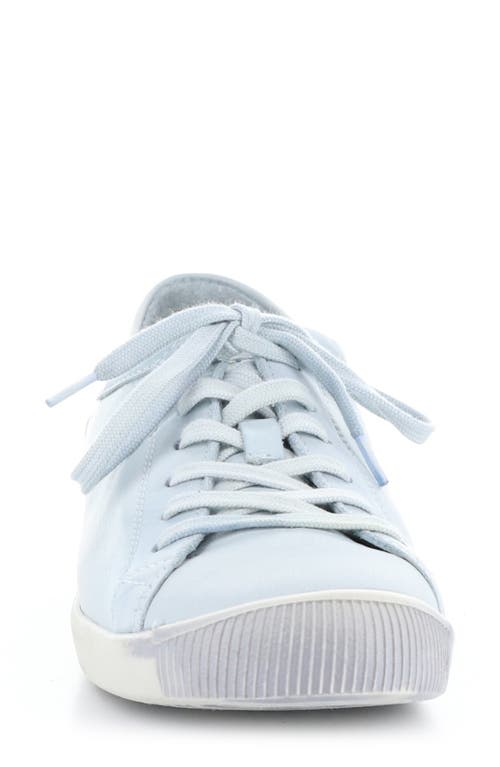Softinos By Fly London Isla Sneaker In Light Blue Washed Leather