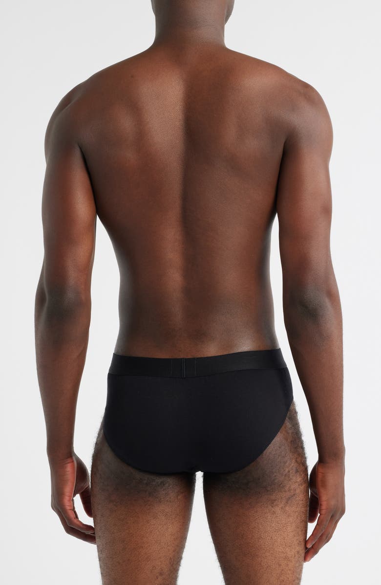 BOSS 3-Pack Power Stretch Cotton Briefs, Alternate, color, Black