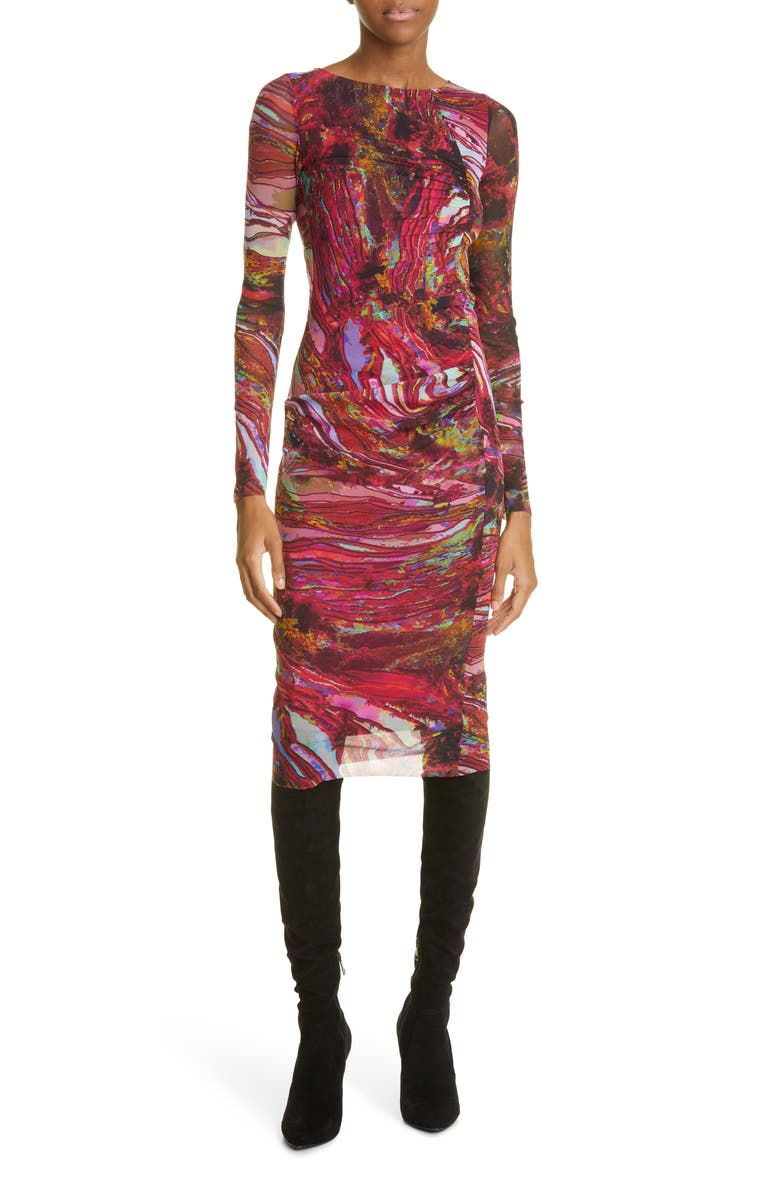 Fuzzi Abito Long Sleeve Dress, Main, color,