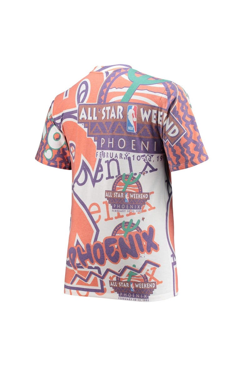 Men's Mitchell & Ness White NBA 1995 All-Star Game Hardwood Classics Big & Tall Jumbotron T-Shirt, Alternate, color, White