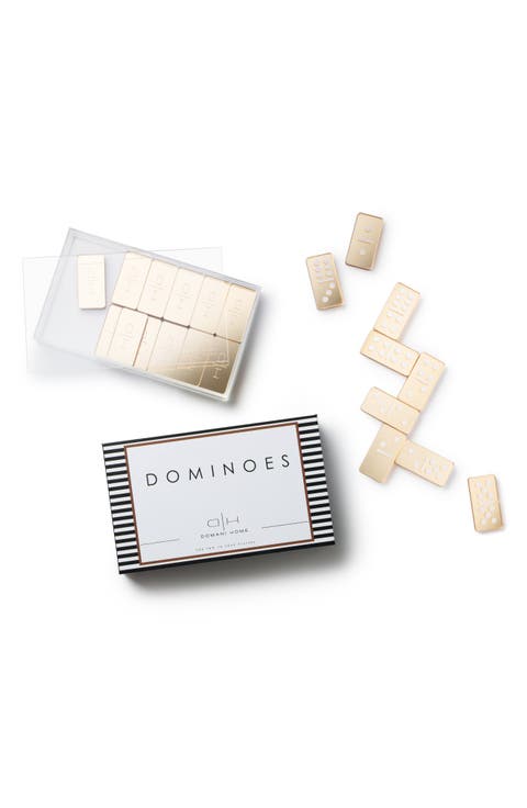 Gold Mirror Dominoes Set