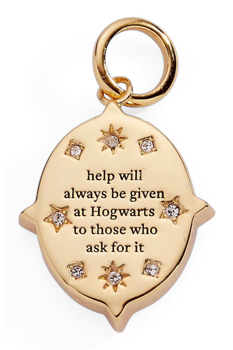 Harry Potter Hogwarts Charm, Alternate, color, Gold