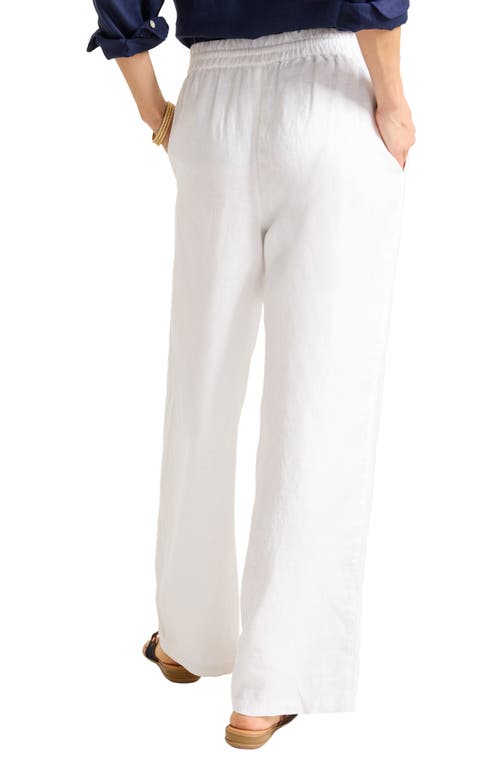 Tommy Bahama Two Palms Easy Linen Drawstring Pants In White
